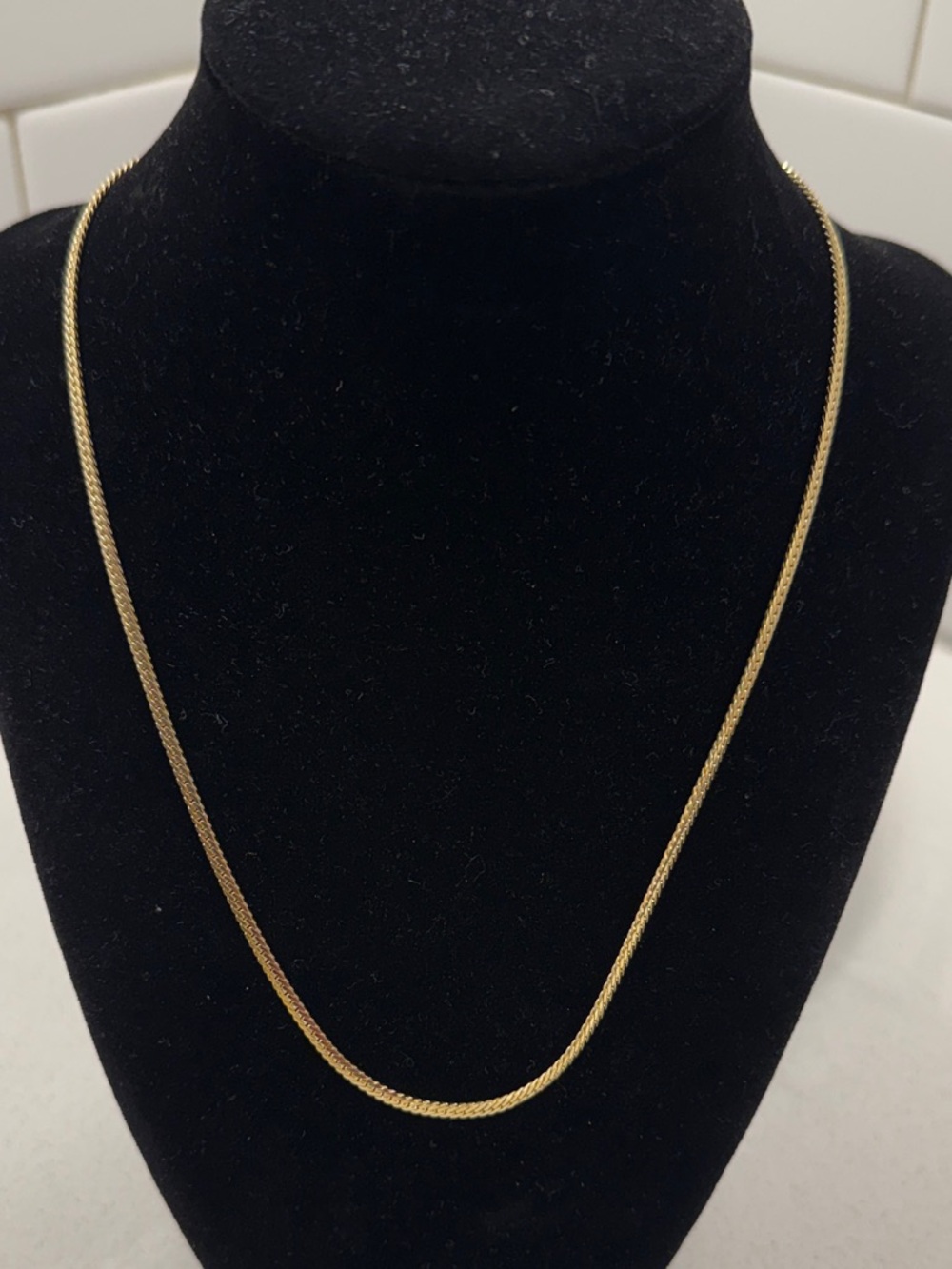 AMBASSADOR Everyday Gold Plated Herringbone Necklace for Women